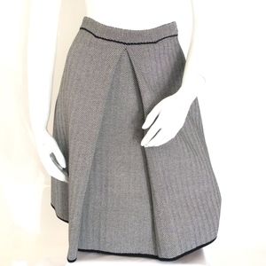 Vicedomini Gray A-Line Skirt